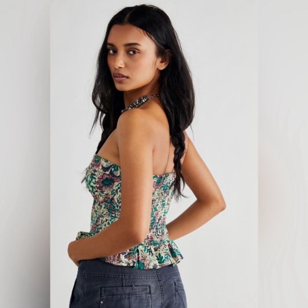 Free People One More Time Floral Tube Top - Picture 5 of 13